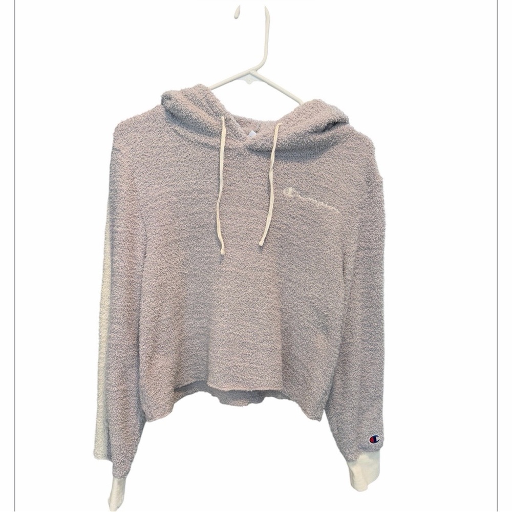 Champion Gray Cozy Crop Hoodie